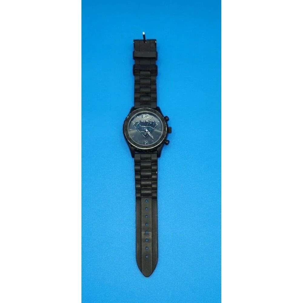 Accutime DC Comics Superman Watch Needs Battery Black SR626SW